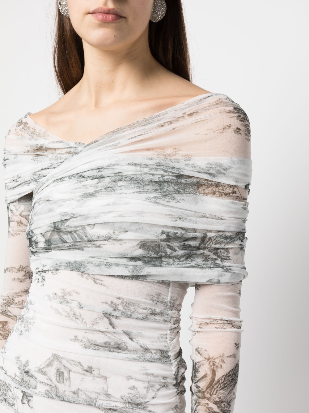 ワンピース PHILOSOPHY DI LORENZO SERAFINI Abito\nTULLE STAMPATO abito in tulle stampato - PHILOSOPHY di LORENZO SERAFINI